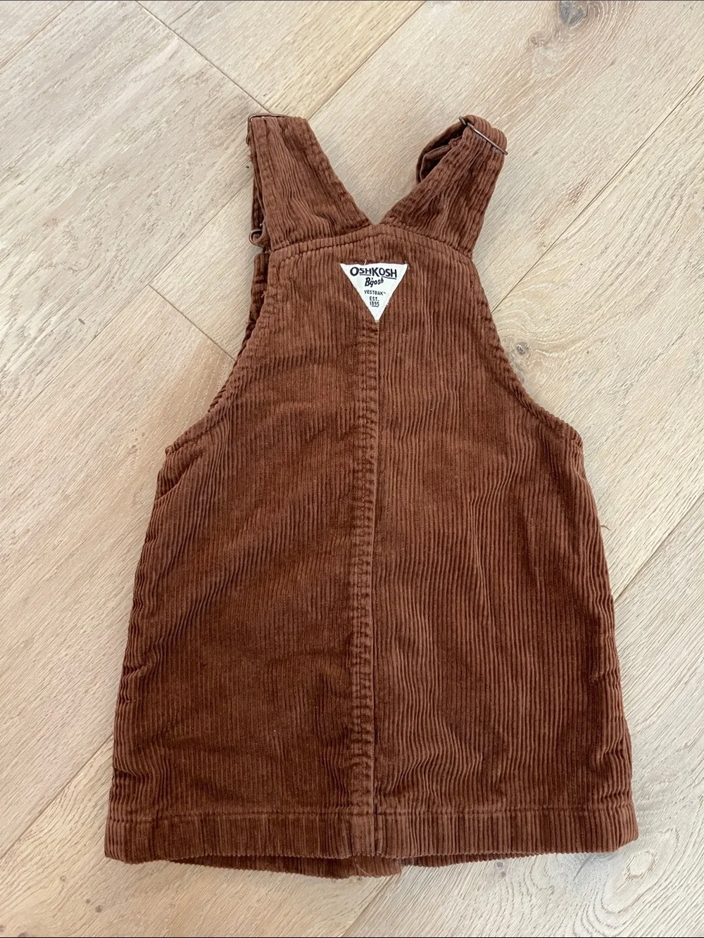 OshKosh B'gosh Brown Corduroy Overall Dress